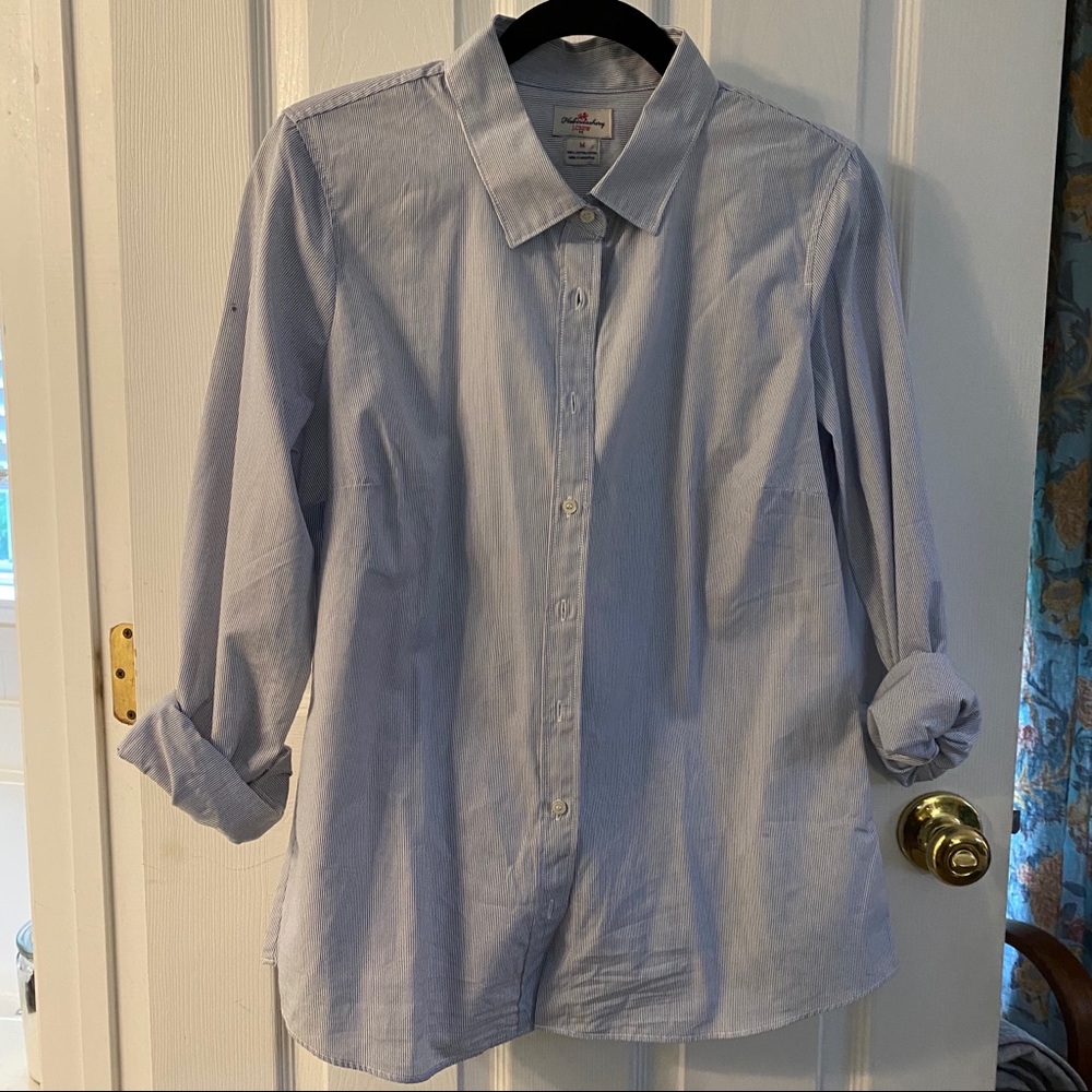 J. Crew Pinstripe Button Up